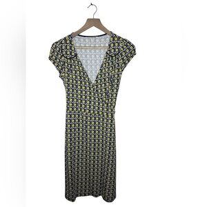 Boden Geometric Printed Jersey Wrap Dress Size 6P